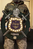 Omega Psi Phi Lighted Shield - Painted (C) - 24" Tall